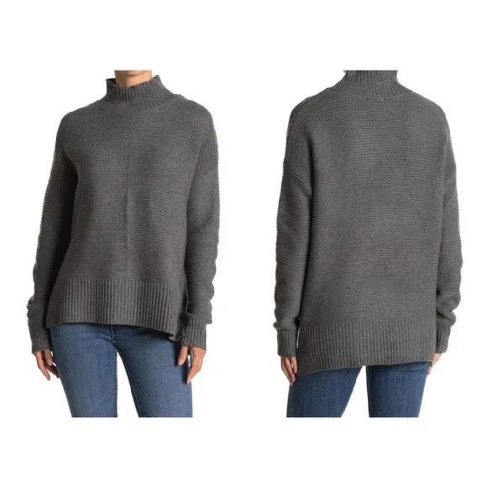 ✨SWEET ROMEO Ribbed Mock Neck Pullover Sweater✨